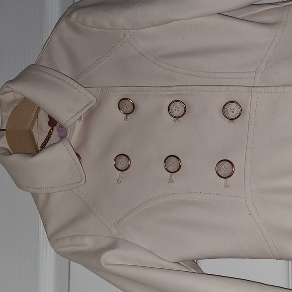 Ted Baker Girls Pink Flared Trench Coat - Picture 2 of 8